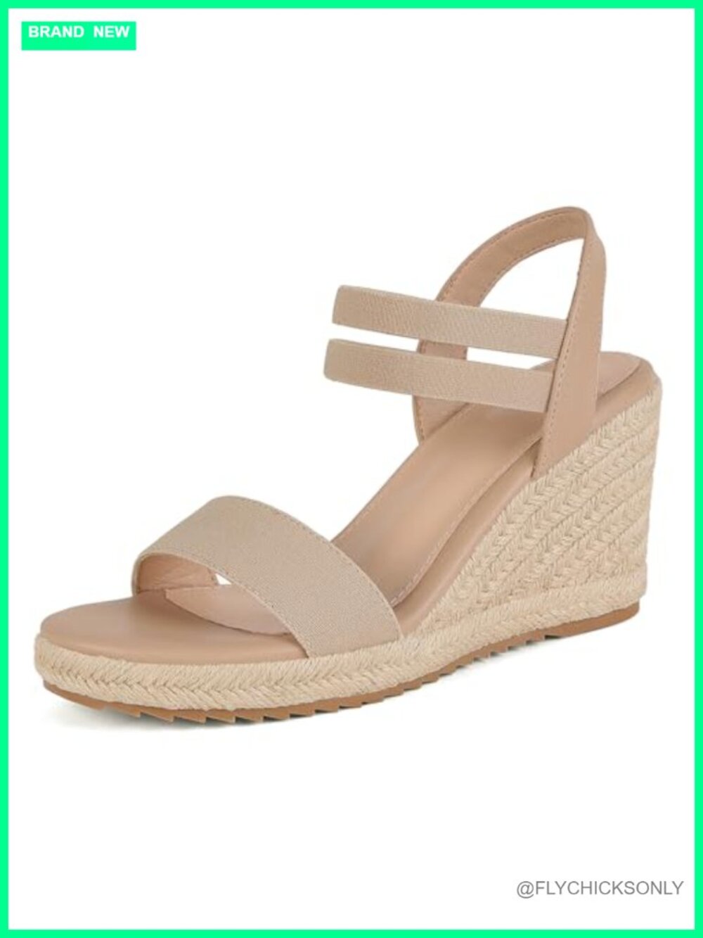 Women's Espadrille Wedge Sandals Slip On Open Toe Platform Summer Shoes